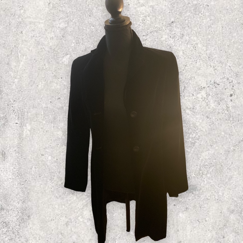 INC International Concepts Long black sleek blazer jacket